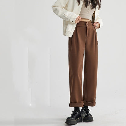 Straight Woolen Wide Leg Pants | Women's Clothing3 | Buy Center