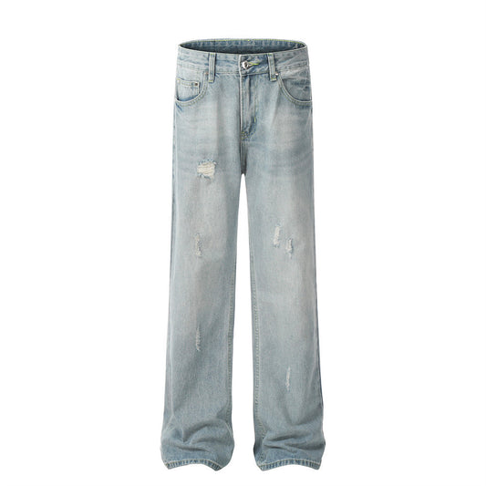 Fresh on the Scene at Buy Center: Fashion Wash Ripped Jeans For Men Blue