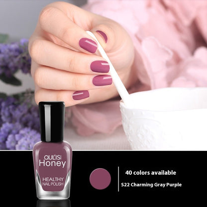 Just Arrived at Buy Center: Water-based Peelable Tearable Nail Polish 8ml 22 Charming Gray Purple 8ml