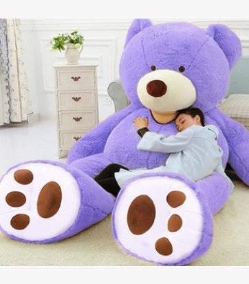 Giant Teddy Bear Plush Toy Huge Soft Toys Leather Shell Purple