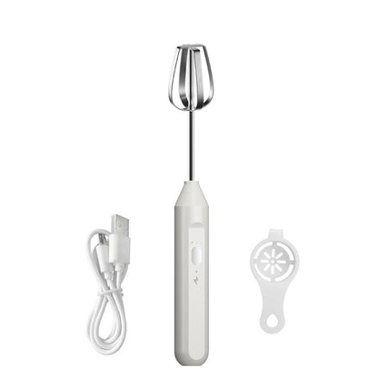 Just Arrived at Buy Center: Wireless Mini Cream Blender Handheld Electric Whisk Household 06 White Single Gear High Power