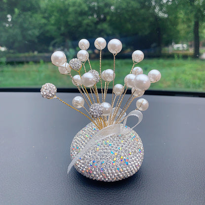 Fresh Arrivals at Buy Center: Innovative Car Decoration Vehicle Center Console Diamond Star Decoration Ornaments Pearl White Starry Sky