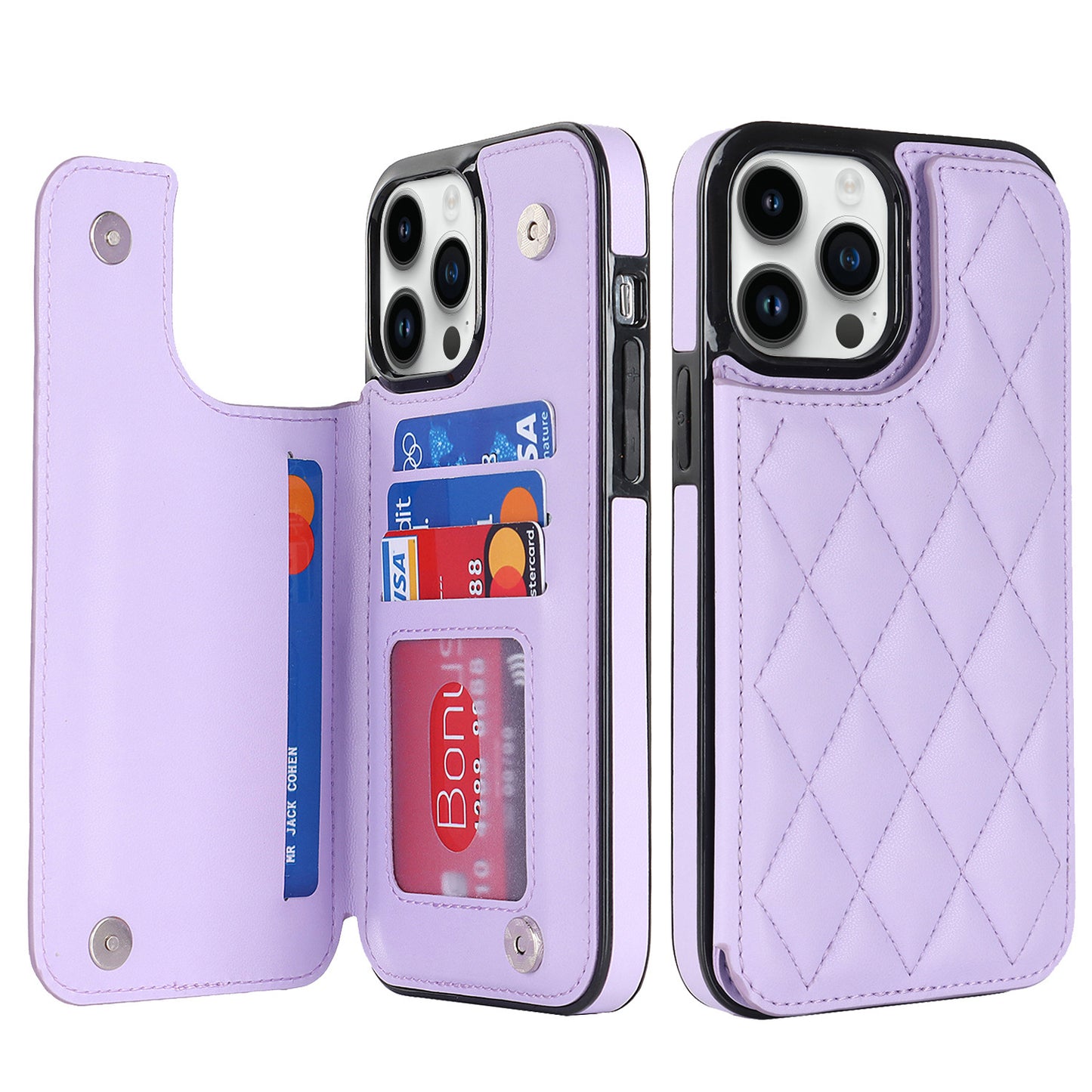 Just Arrived at Buy Center: Stylish And Versatile Card Holder Phone Case Purple