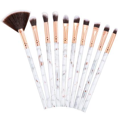 Trending Now at Buy Center: 10 marble makeup brush sets, beauty tools, blush, eye shadow, face modification, 5 big 5 small explosions. White11 11Style