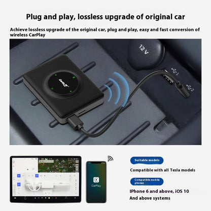 Just Arrived at Buy Center: Carlinkit Applicable To Original Car Screen Upgrade Wireless Carplay Tesla Interconnection Box Androidauto