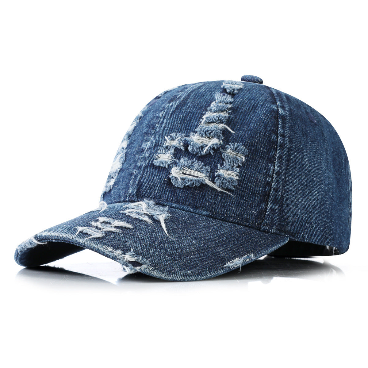 Denim Ripped Baseball Cap Hip Hop Cool Buy Center