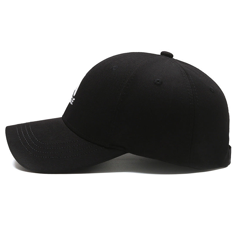 Gorra informal con visera para exteriores para hombre con letras bordadas y protección solar