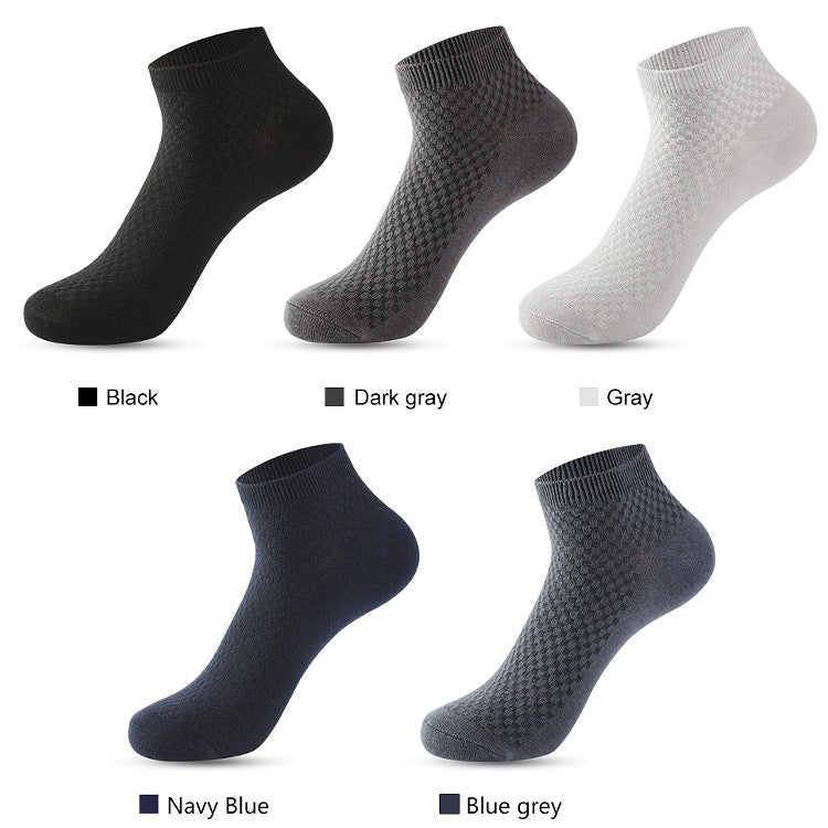 Chaussettes courtes invisibles pour hommes, tube court, bouche peu profonde