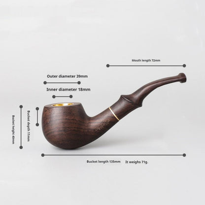 Newly Released at Buy Center: Costustoot Handmade Blackwood Pipe Wooden Smoking Set Pipe Dual-use