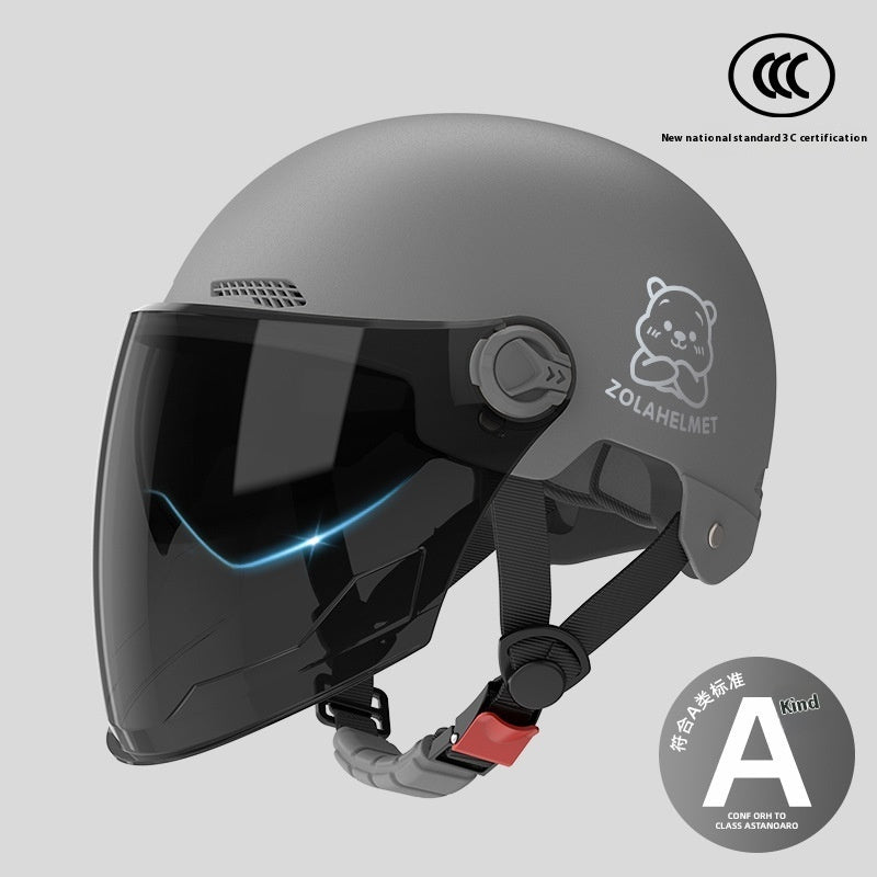 Casque de voiture électrique pour femme avec ventilation légère