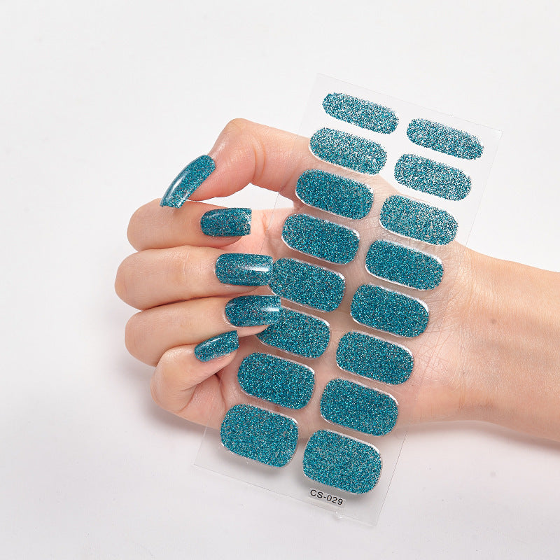 Hot New Items at Buy Center: Solid Color 16 Small Stickers Nail Stickers Simple Nail Stickers CS029