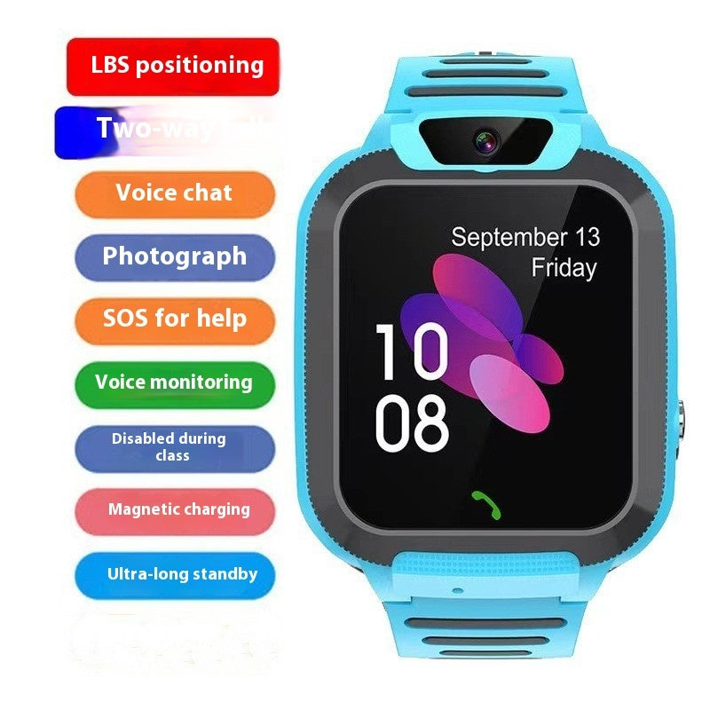 Smart Magnetic Charging Positioning Call Student Help Smart Watch