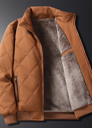 Abrigo con forro polar para otoño e invierno para hombre