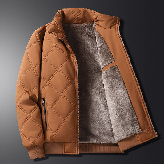 Abrigo con forro polar para otoño e invierno para hombre