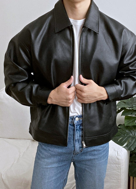 Leather Casual Baseball Uniform Motorcycle Jacket Buy Center