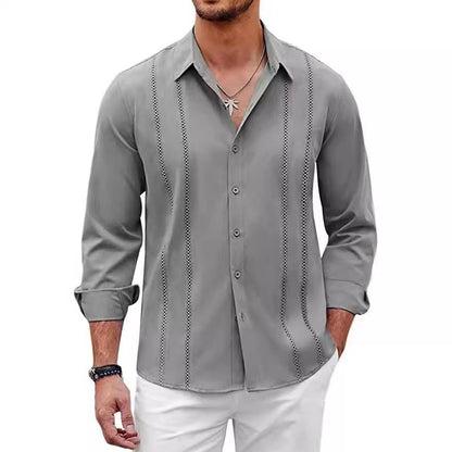 Just Arrived at Buy Center: Men's High-end Non Ironing Slim Fit Shirt Gray 3XL