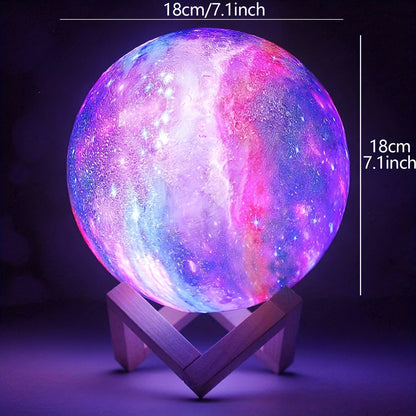 3D Printing Galaxy Lamp Moonlight USB LED Night Lunar Light Touch Color Changing Moon Lamp Buy Center