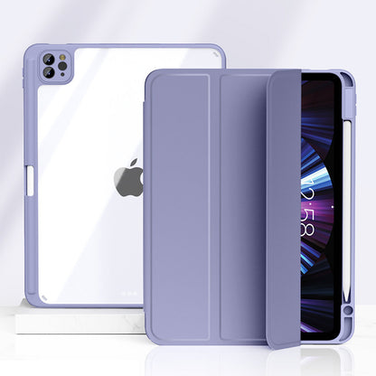 Trending Now at Buy Center: Compatible with Apple , Magnetic Split Protective Case With Pen Slot Purple