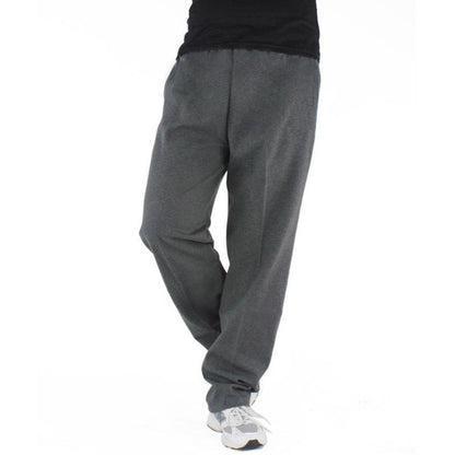 Casual Trousers Men's Home Straight Sweater Solid Color Loose Trousers Buy Center