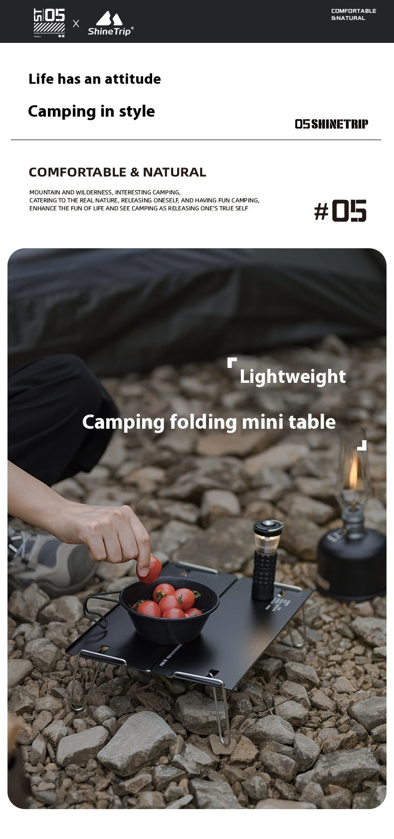 Newly Released at Buy Center: Outdoor 05 Series Camping Aluminum Alloy Folding Table