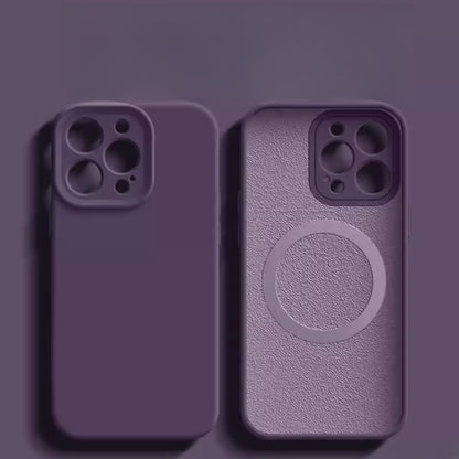 Fresh Arrivals at Buy Center: New Phone Case Magnetic Charging Animation Drop-resistant Protective Cover Dark Purple