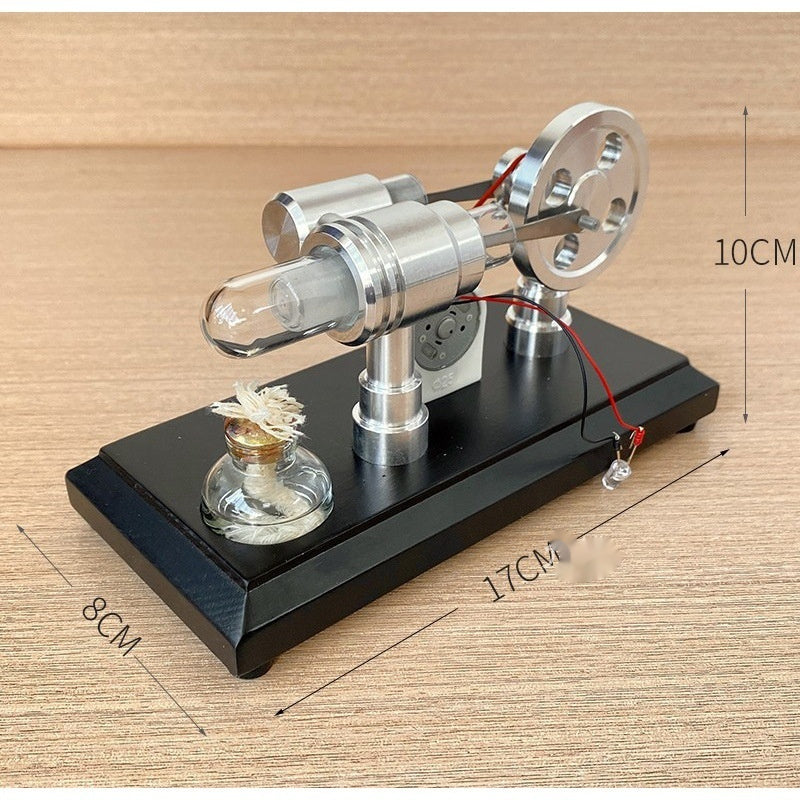 Just Arrived at Buy Center: Stirling Engine Model Small Invention Generator Power Rangers Turbo Science Science Popularization Experiment FY Black Power Generation Default