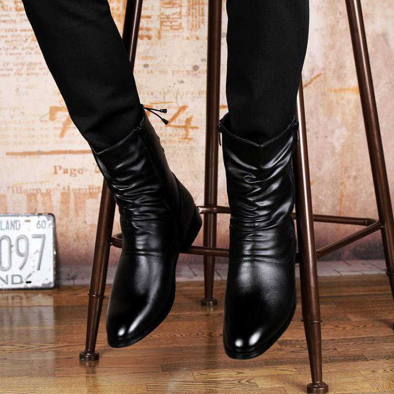 Just Arrived at Buy Center: British Fashion Leather Pointed Men's Boots