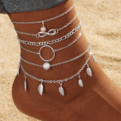 Buy Center Deal-Multi-layer Anklet Niche Beach Twin Women's Suit