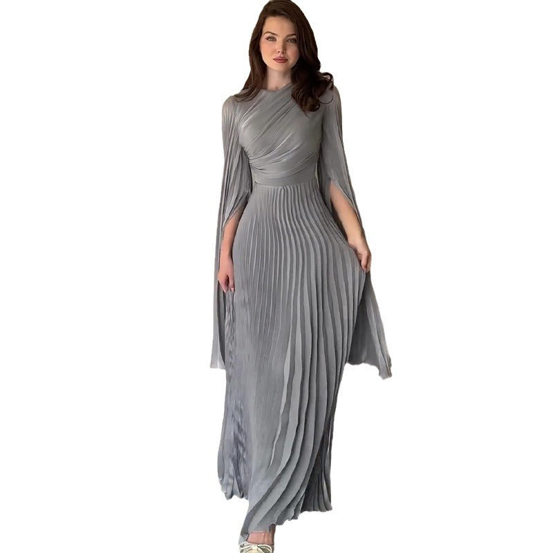 Buy Center Ultimate-European And American Solid Color Waist Fairy Style Elegant Long Evening Dress For Women