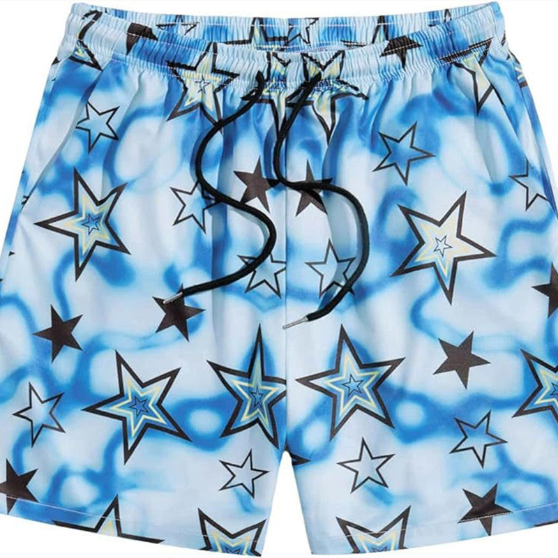 Simple Men's Beach Shorts Tie-dye XINGX Buy Center