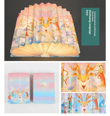 Fresh Arrivals at Buy Center: Folding Book Cultural And Creative Gifts Small Night Lamp Dunhuang Language Deer