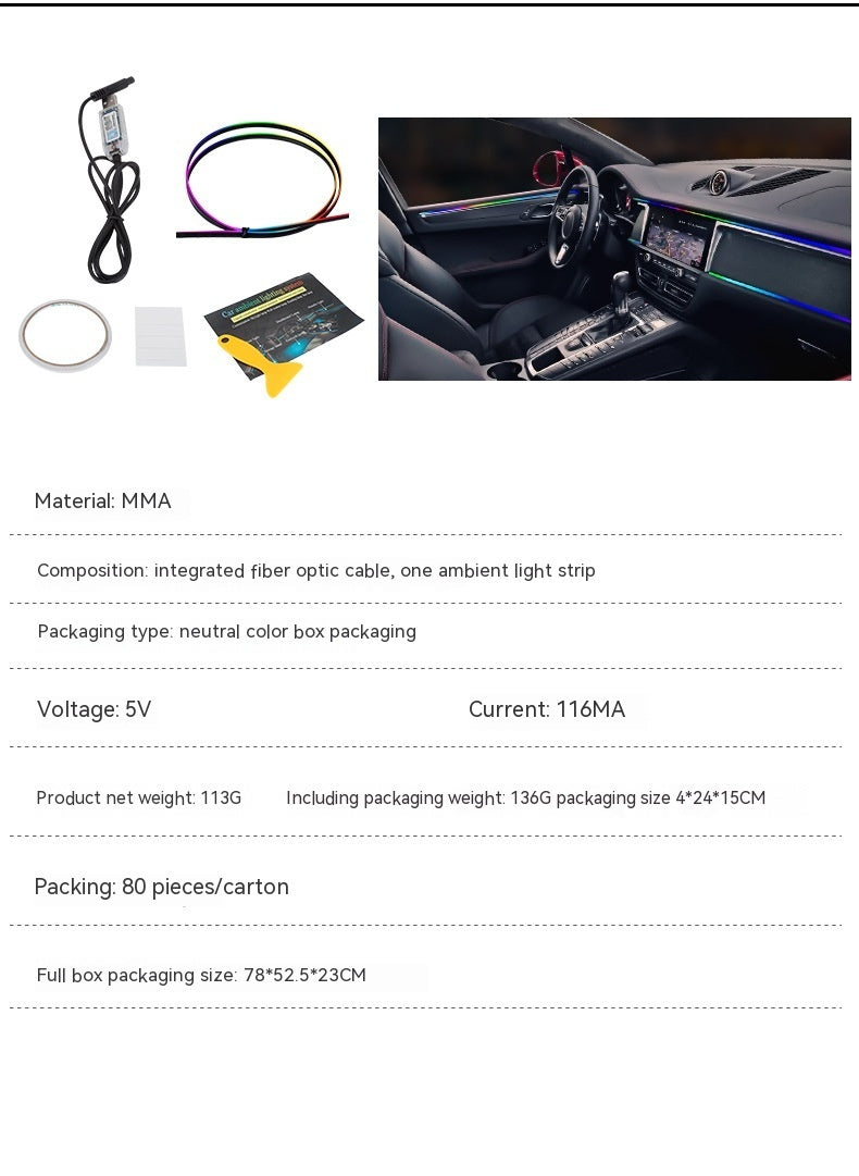 New at Buy Center: Car Atmosphere LED Light Bar Hidden Modification