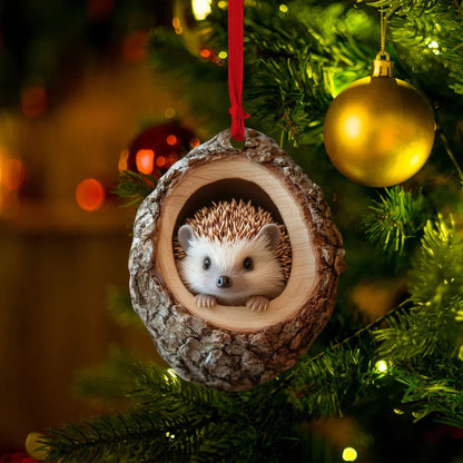 Christmas Tree Decorations Small Animal 2D Flat Print Acrylic Small Pendant Buy Center