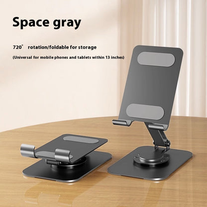 Hot New Items at Buy Center: Aluminum Alloy Mobile Phone Holder Lazy Folding Rotation P200T Gray