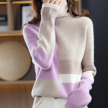 Loose Slimming Laid-back Style Knitted Bottoming Shirt Turtleneck Sweater Buy Center