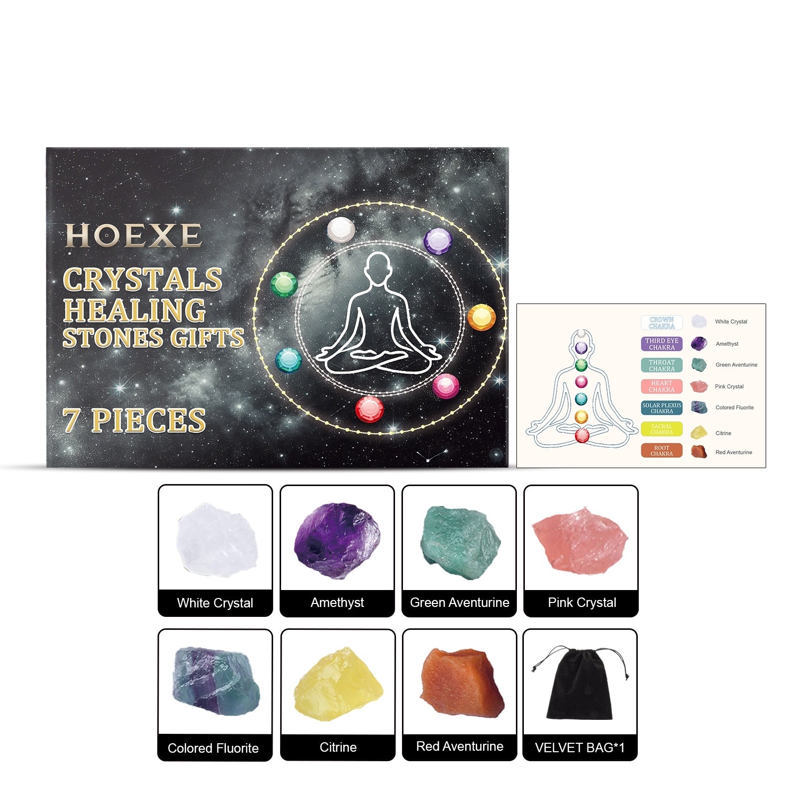 Just Arrived at Buy Center: Crystals Healing Stones Gifts Mineral gift box set