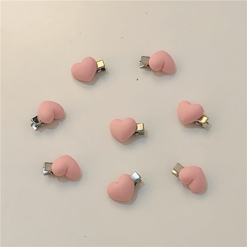 Buy Center Hot Pick-Soft Girl Cute Series Peach Hair Clip Hairpin 3110 Pure Pink Heart Plastic