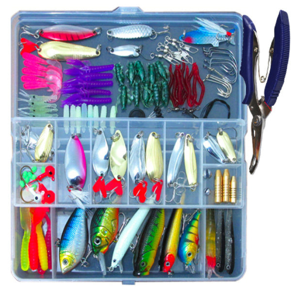 Fresh Arrivals at Buy Center: Lure Suit 132 Pieces Suit Multi-function Full Swimming Layer Lure Of Fishing Gear Soft Bait Fishhook Rose Red Treasure