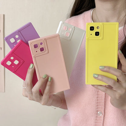 Newly Released at Buy Center: Simple Solid Color Square Phone Case