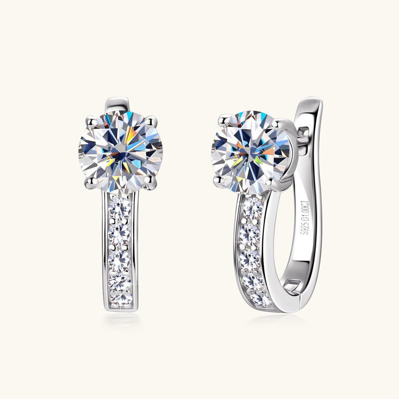 Fashion Simple High-grade Moissanite Earrings | Jewelry & Watches4 | Buy Center