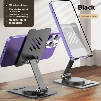 Hot New Items at Buy Center: Aluminum Alloy Mobile Phone Holder Lazy Folding Rotation P257 Dark Gray