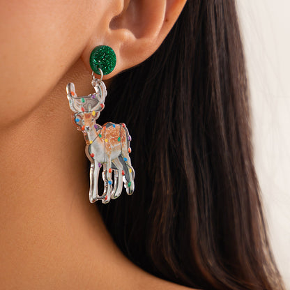 Christmas Creative Zodiac Acrylic Earrings Buy Center