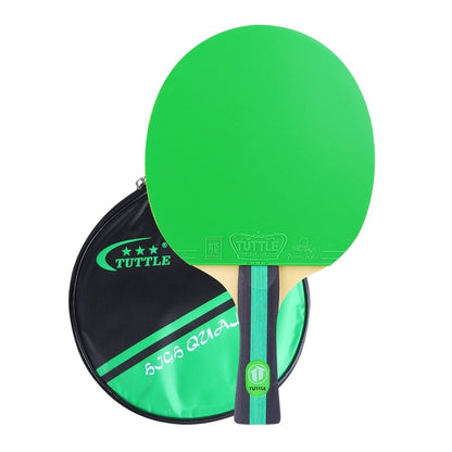 Hot New Items at Buy Center: Colorful Pure Wood Single Racket Cover Professional High Elastic Long Handle Horizontal Green Shakehand Grip