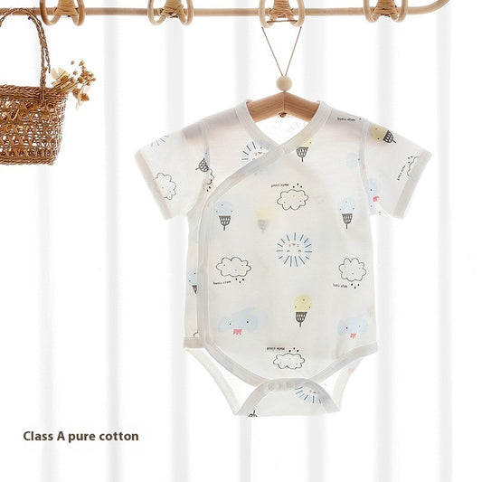 Fresh on the Scene at Buy Center: Clothes For Babies Summer Clothing Class A Cotton Short Sleeve Romper