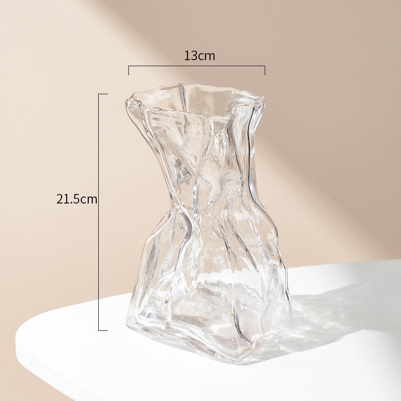 Just Arrived at Buy Center: Fashion Personality And Creativity Origami Vase Large Transparent