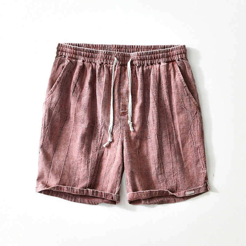 Fresh on the Scene at Buy Center: Summer Outdoor Casual Cropped Pants Wine Red