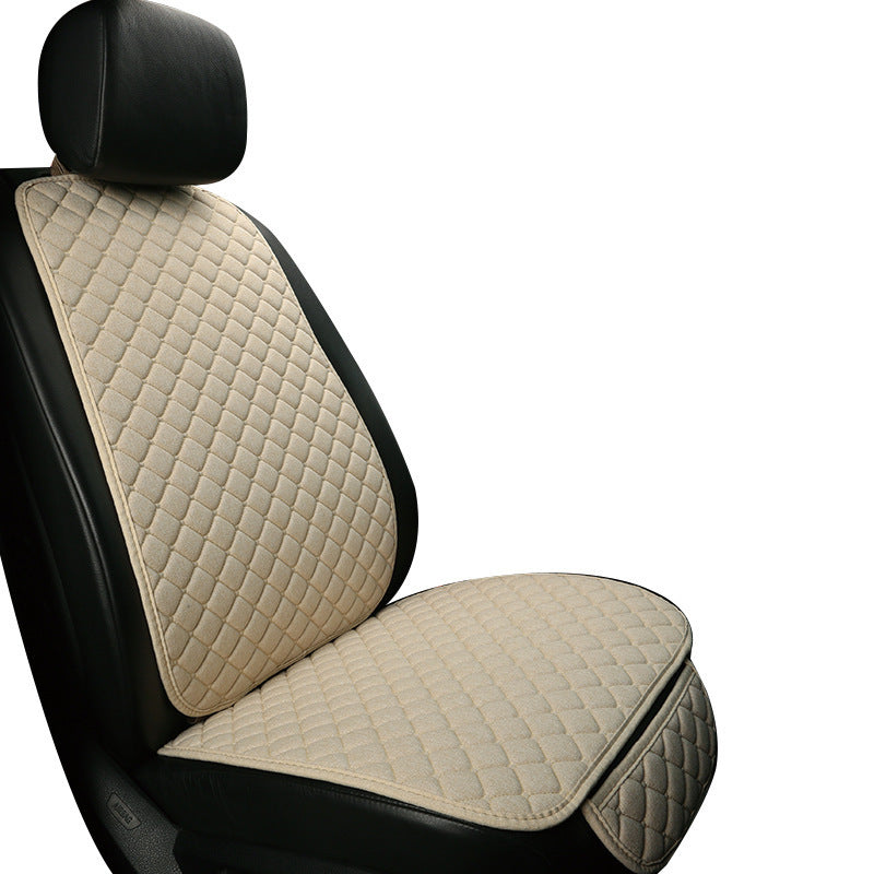 Fresh Arrivals at Buy Center: Linen Car Seat Cushion Universal Car Cushion Rice