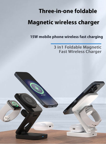 Newly Released at Buy Center: Three-in-one Magnetic Wireless Charger Folding