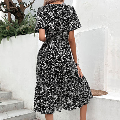 Fashion Special Women's Clothing Slim Print Dress Buy Center