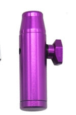 Newly Released at Buy Center: Xingbus Direct Sales Metal Pipe Aluminum Cigarette Holder Metal Bullet Snuff Metal Pipe Flat Head Metal Purple